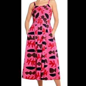 Nic+Zoe Pink and Black Patterned Women's Dress NWT